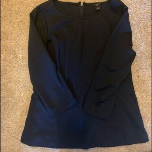 Navy Blue Ann Tayler Top- 3//4 sleeves - petite M